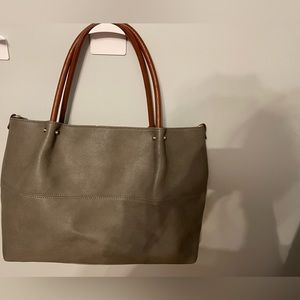 PLeather, gray purse